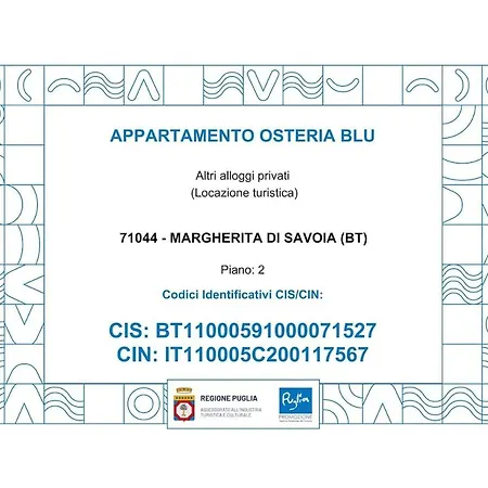 Osteria Blu * Margherita Di Savoia